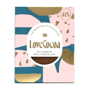 Love Cocoa - Billionaire Milk Chocolate Bar, 75g | Pack of 10