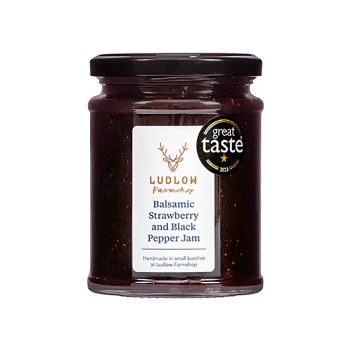 Ludlow Farmshop - Balsamic Strawberry and Black Pepper Jams, 340g