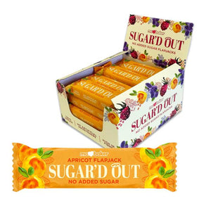 Ma Baker - Sugar'd Out Apricot Flapjack No Added Sugar, 50g | Pack of 16