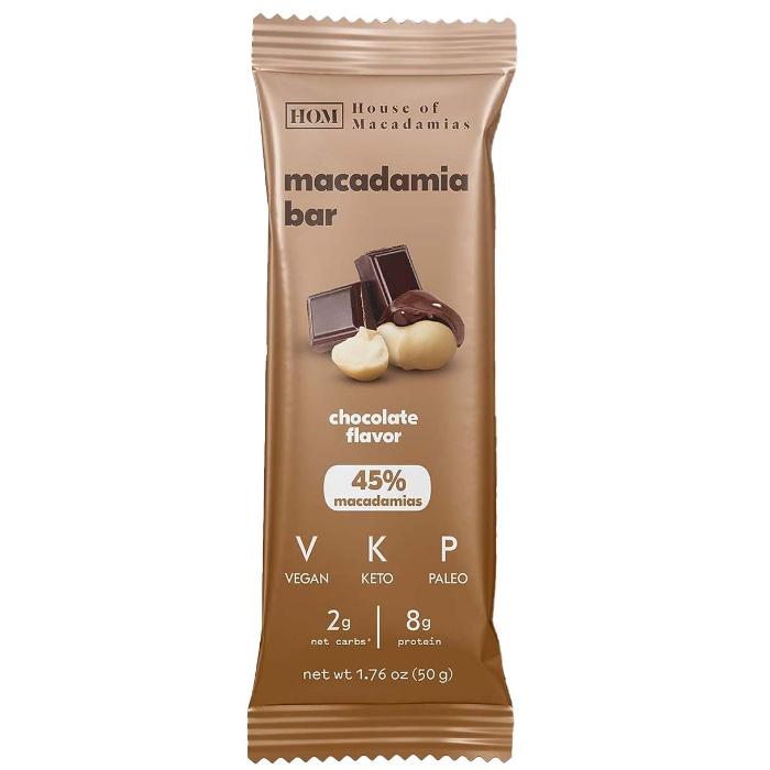 Macadamias - Macadamia Bar Dark Chocolate Organic, 50g