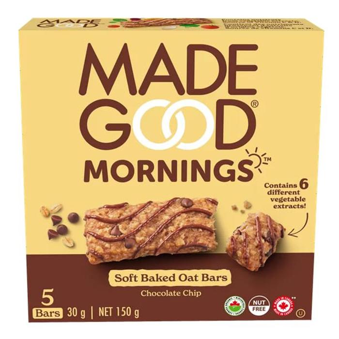 MadeGood - Choc Chip Morning Bar, 150g