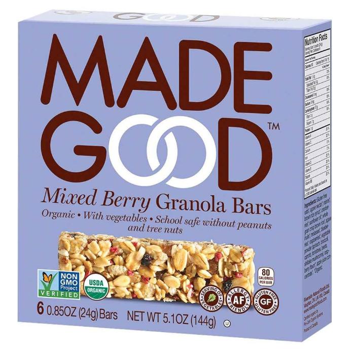 MadeGood - Granola Bar Mixed Berry, 144g