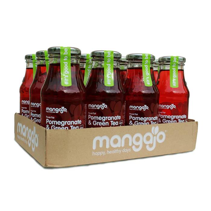 MangaJo - Pomegranate & Green Tea, 250ml  Pack of 12