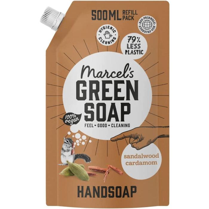 Marcels Green Soap - Sandalwood Cranberry Refill, 500ml