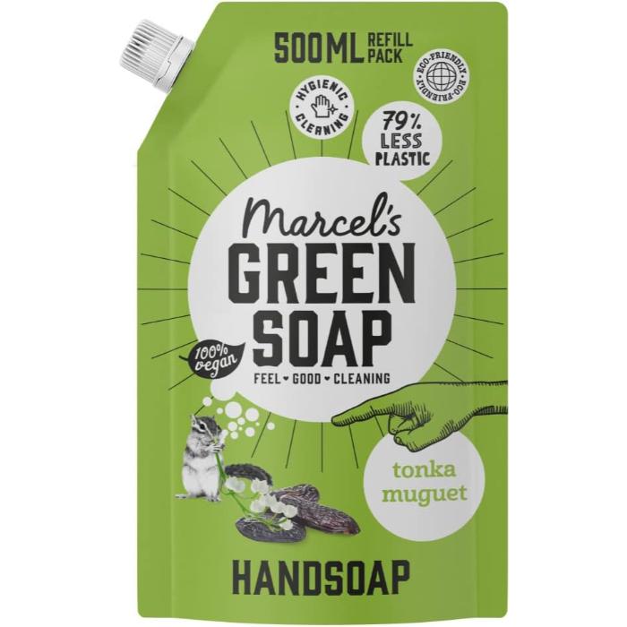 Marcels Green Soap - Tonka & Muguet Handsoap Refill, 500ml