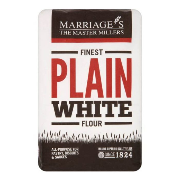 Marriages - Plain White Flour Organic, 1kg  Pack of 6