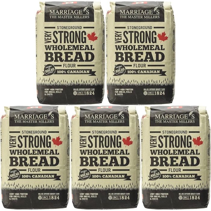 Marriages - Strong Wholemeal Flour, 1.5kg  Pack of 5