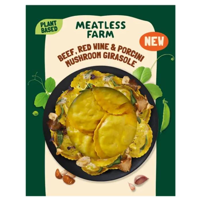 Meatless Farm - Plant-Based Beef and Porcini Mushroom Girasole, 180g