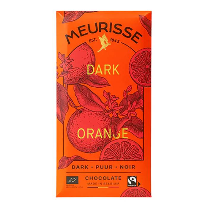 Meurisse - Dark chocolate with Orange, 100g  Pack of 15