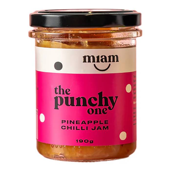 Miam Jars - The Punchy One Pineapple Chilli Relish, 190g  Pack of 6
