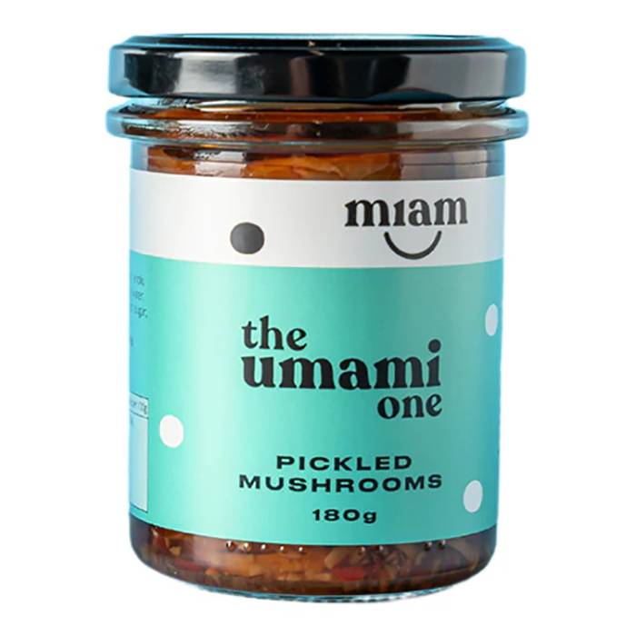 Miam Jars - The Umami One Pickle Mushrooms, 180g  Pack of 6