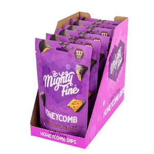 Mighty Fine - Honeycomb Dips Chocolate, 90g | Pack of 12 | Multiple Flavours