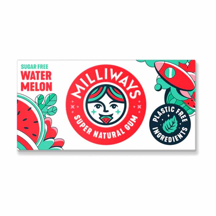 Milliways - Watermelon Wonder Gum, 19g - Pack of 12