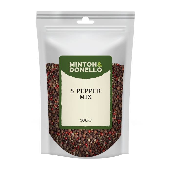 Minton & Donello - 5 Pepper Mix, 40g  Pack of 10