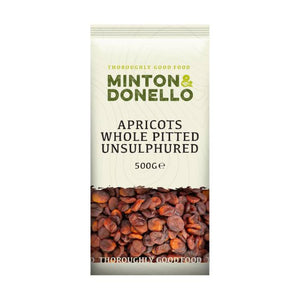 Minton & Donello - Apricots Whole Pitted Unsulphured, 500g | Pack of 6