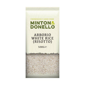 Minton & Donello - Arborio White Rice (Risotto), 500g | Pack of 6