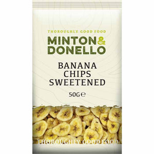 Minton & Donello - Banana Chips Sweetened | Pack of 6 | Multiple Sizes