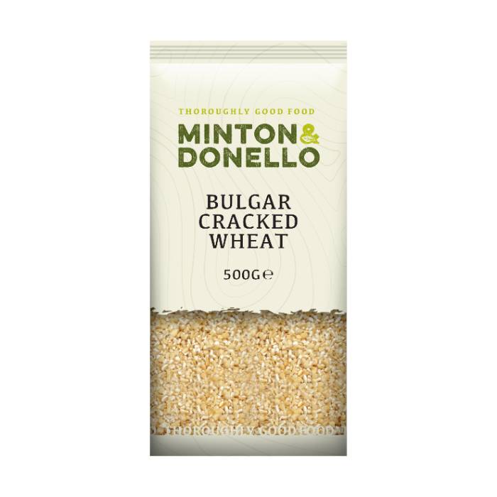 Minton & Donello - Bulgar Cracked Wheat, 500g  Pack of 6