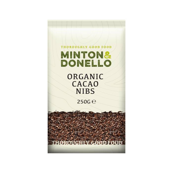 Minton & Donello - Cacao Nibs (Raw, Organic), 250g