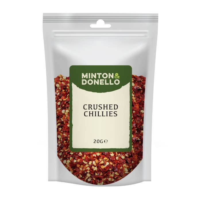 Minton & Donello - Crushed Chillies, 20g  Pack of 10