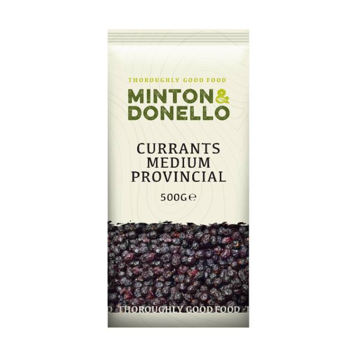 Minton & Donello - Currants Medium Provincial, 500g  Pack of 6