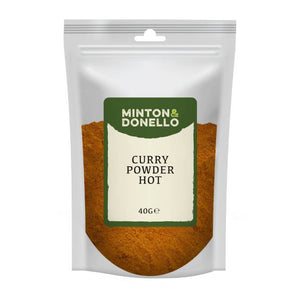 Minton & Donello - Curry Powder Hot, 40g | Pack of 10