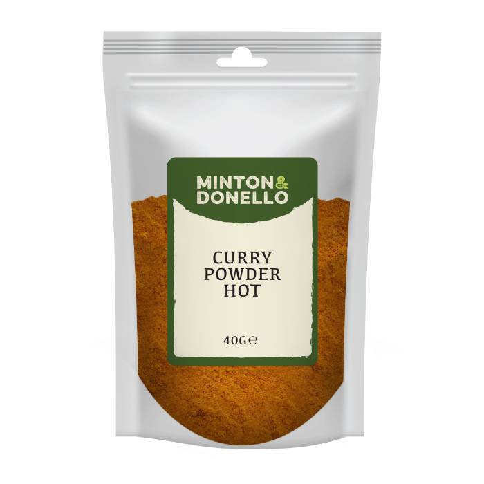 Minton & Donello - Curry Powder Hot, 40g  Pack of 10