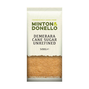 Minton & Donello - Demerara Cane Sugar Unrefined, 500g | Pack of 6