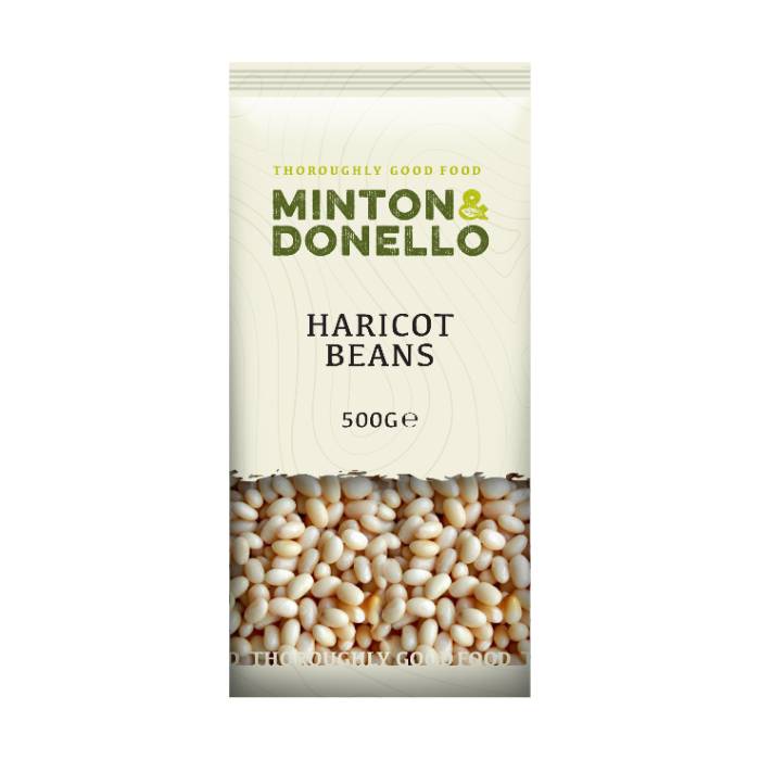 Minton & Donello - Haricot Beans, 500g  Pack of 6