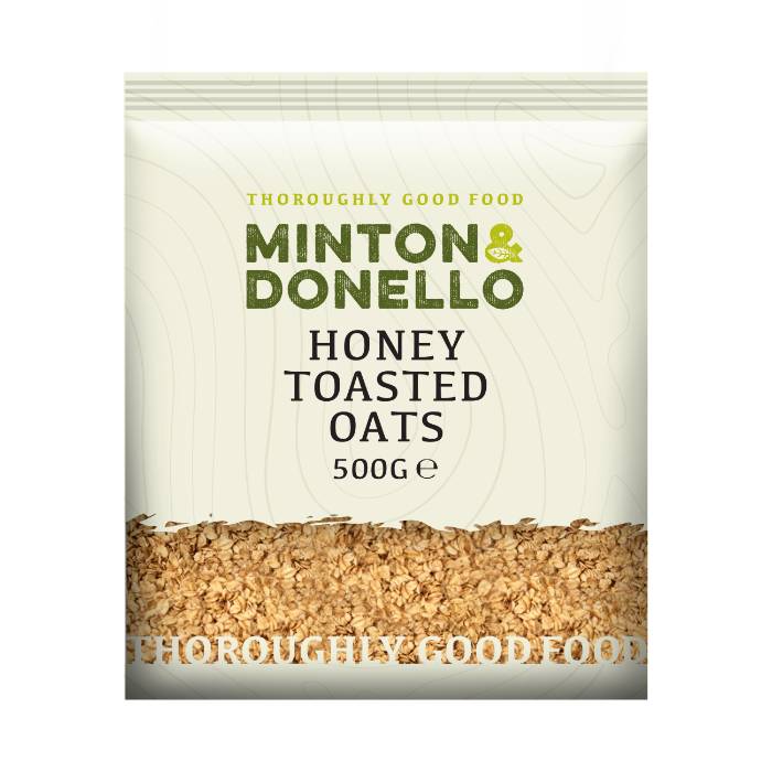 Minton & Donello - Honey Toasted Oats, 500g  Pack of 6