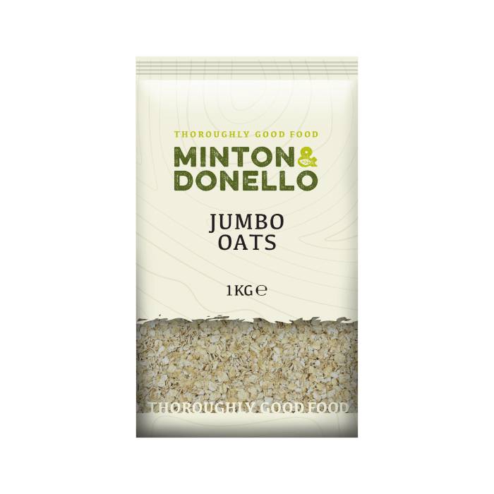 Minton & Donello - Jumbo Oats, 1000g  Pack of 6