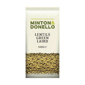 Minton & Donello - Lentils Green Laird, 500g | Pack of 6