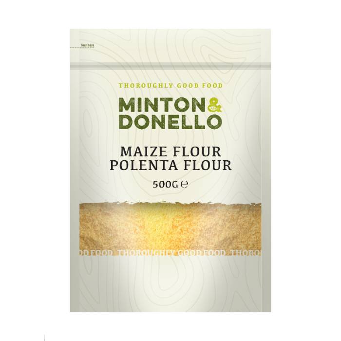 Minton & Donello - Maize Flour Polenta Flour, 500g  Pack of 6