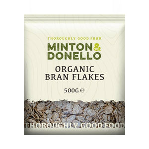 Minton & Donello - Organic Bran Flakes, 500g | Pack of 6