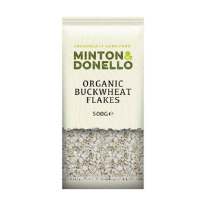 Minton & Donello - Organic Buckwheat Flakes, 500g | Pack of 6