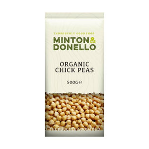 Minton & Donello - Organic Chickpeas, 500g | Pack of 6