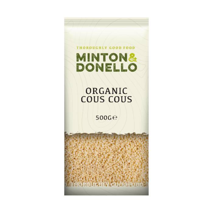 Minton & Donello - Organic Cous Cous, 500g  Pack of 6