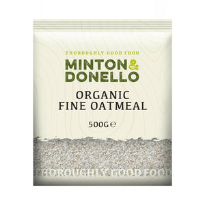 Minton & Donello - Organic Fine Oatmeal, 500g | Pack of 6