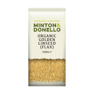 Minton & Donello - Organic Golden Linseed Flax, 500g | Pack of 6