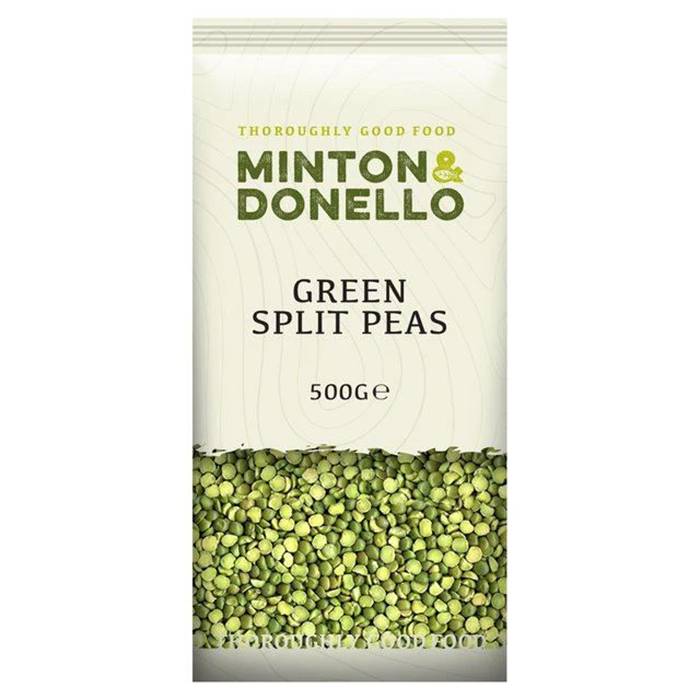 Minton & Donello - Organic Green Split Peas, 500g  Pack of 6