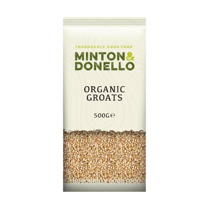 Minton & Donello - Organic Groats, 500g  Pack of 6