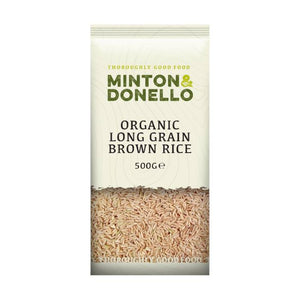 Minton & Donello - Organic Long Grain Brown Rice | Pack of 6 | Multiple Sizes