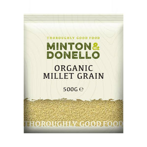 Minton & Donello - Organic Millet Grain Hulled, 500g | Pack of 6