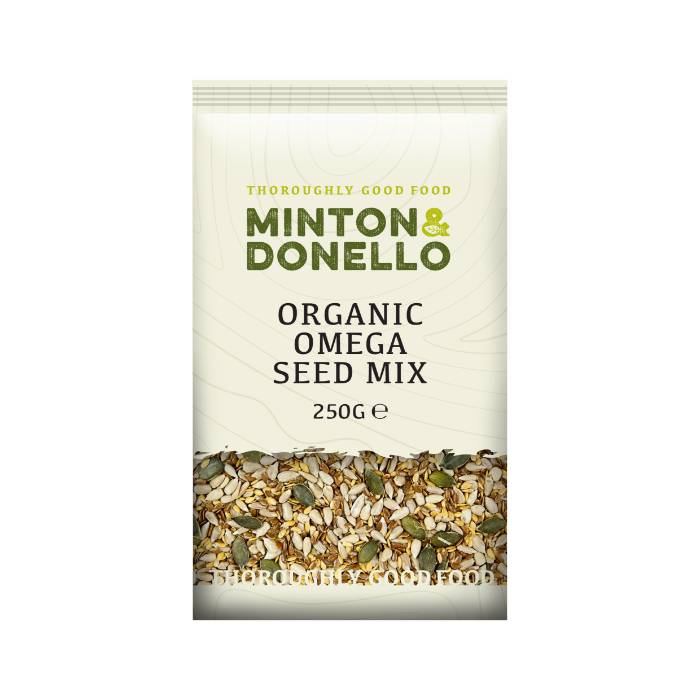 Minton & Donello - Organic Omega Seed Mix, 250g  Pack of 6