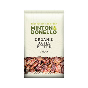 Minton & Donello - Organic Pitted Dates, 1000g | Pack of 6