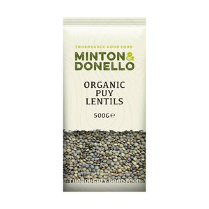 Minton & Donello - Organic Puy Lentils, 500g | Pack of 6