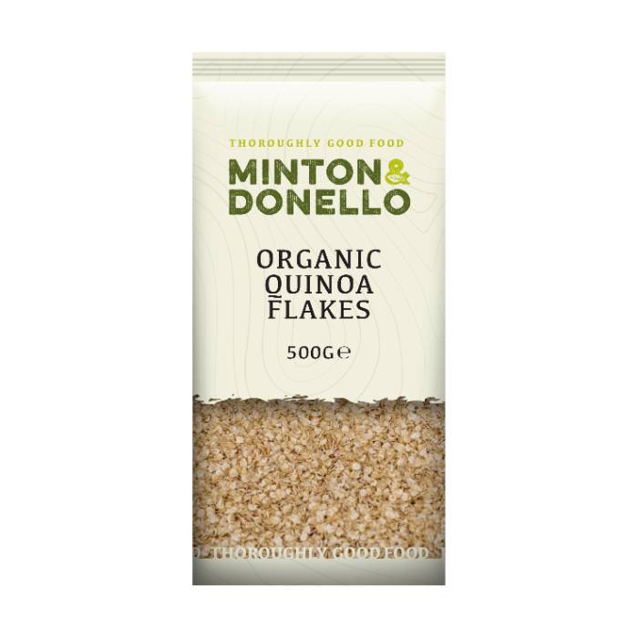 Minton & Donello - Organic Quinoa Flakes, 500g  Pack of 6