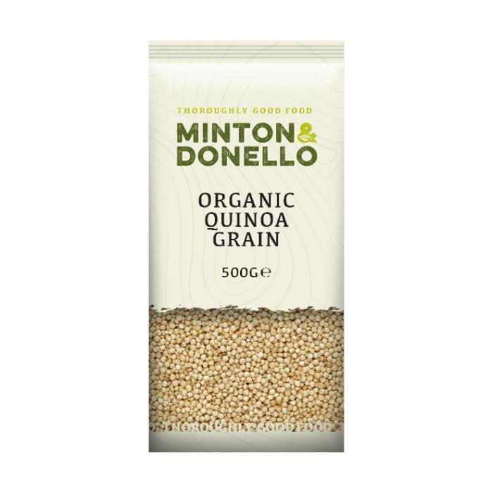 Minton & Donello - Organic Quinoa Grain, 500g  Pack of 6