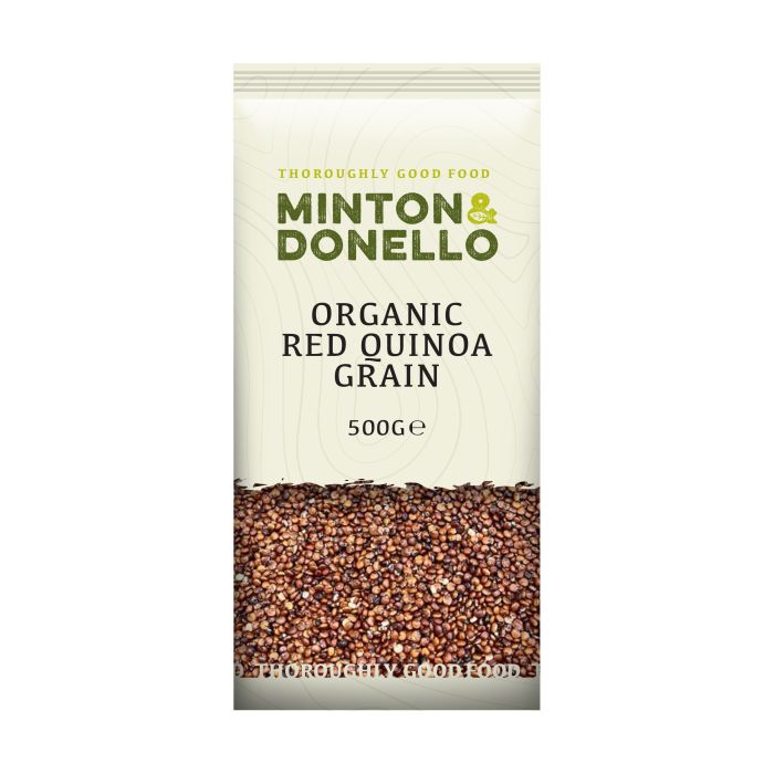 Minton & Donello - Organic Red Quinoa Grain, 500g - Pack of 6