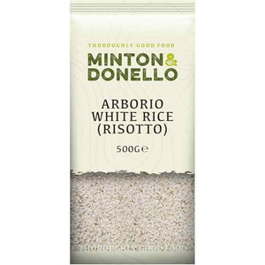 Minton & Donello - Organic Risotto Rice Arborio, 500g | Pack of 6